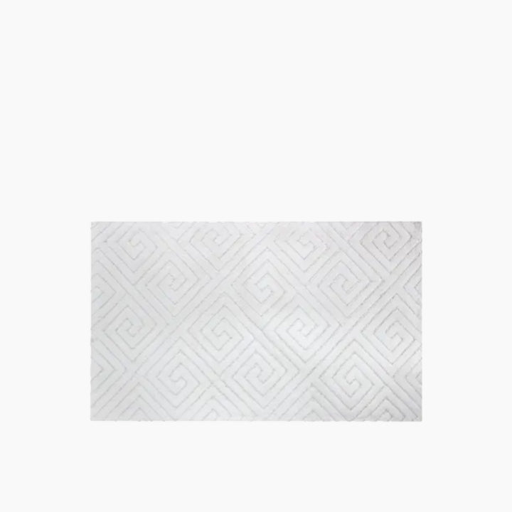 Nova Home Verona Bath Rug - 100% Cotton - 70X120 Cm - Offwhite