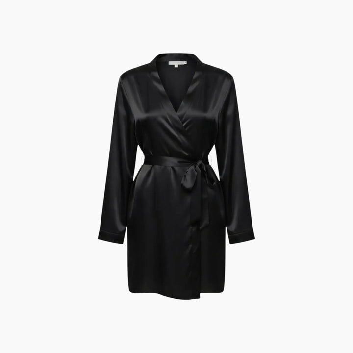 Lilysilk Plain Robe - Medium - Black