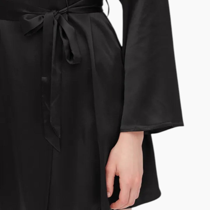 Lilysilk Plain Robe - Medium - Black