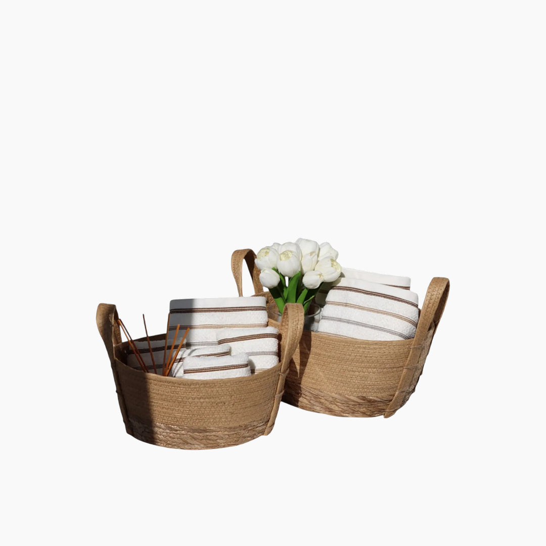 Weva 2-Piece Loom Natural Basket Set