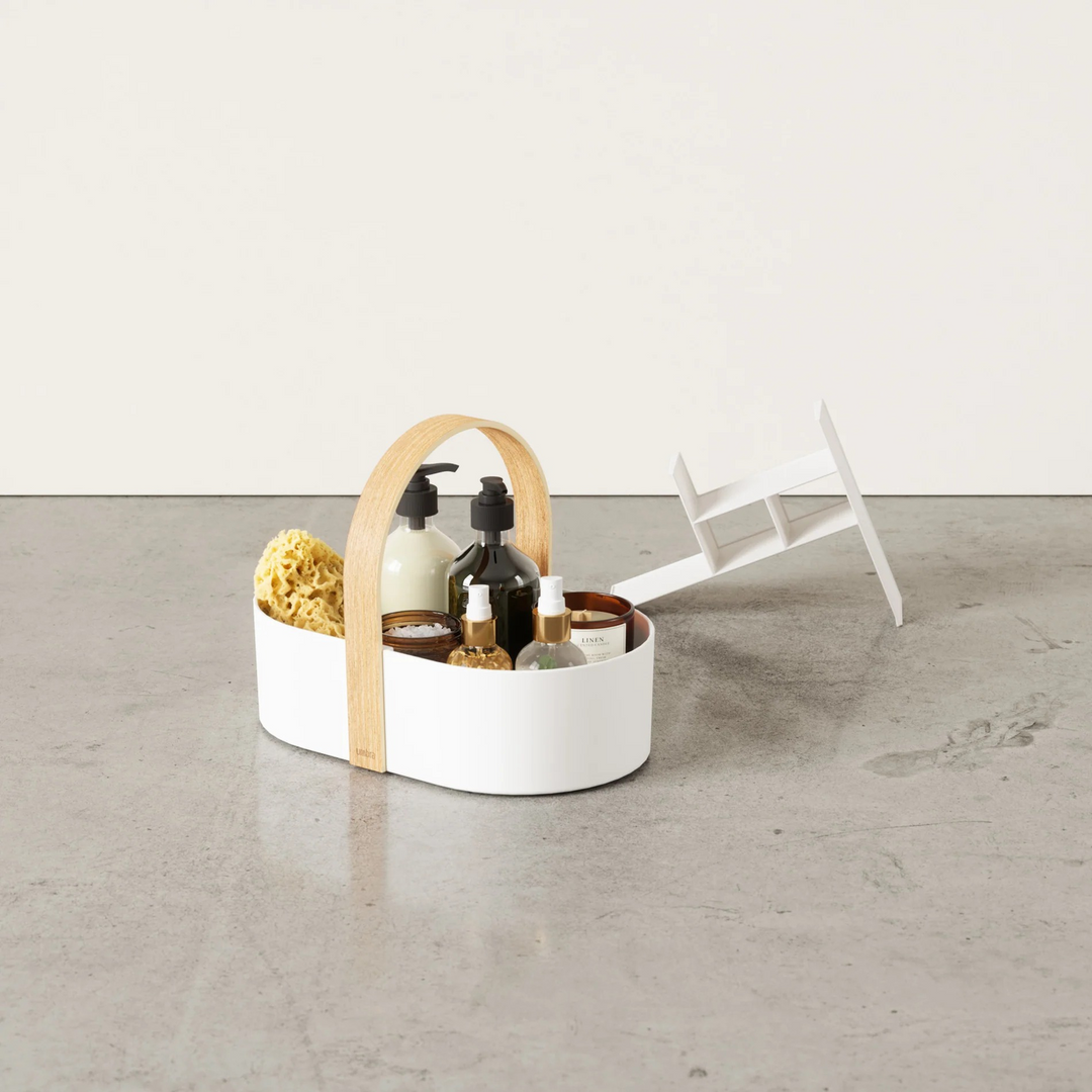Umbra Bellwood Caddy - White &amp; Natural - HUNA
