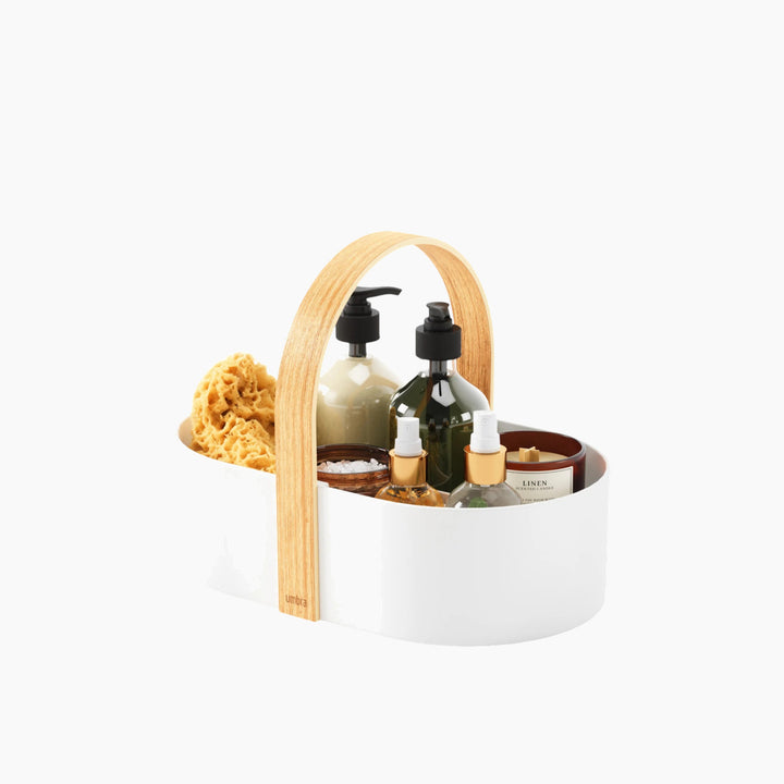 Umbra Bellwood Caddy - White &amp; Natural - HUNA