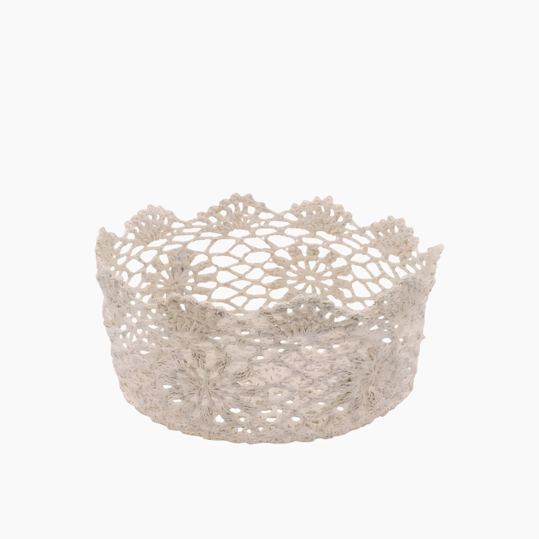 Nova Home "Knotbox" Cotton Crochet Basket