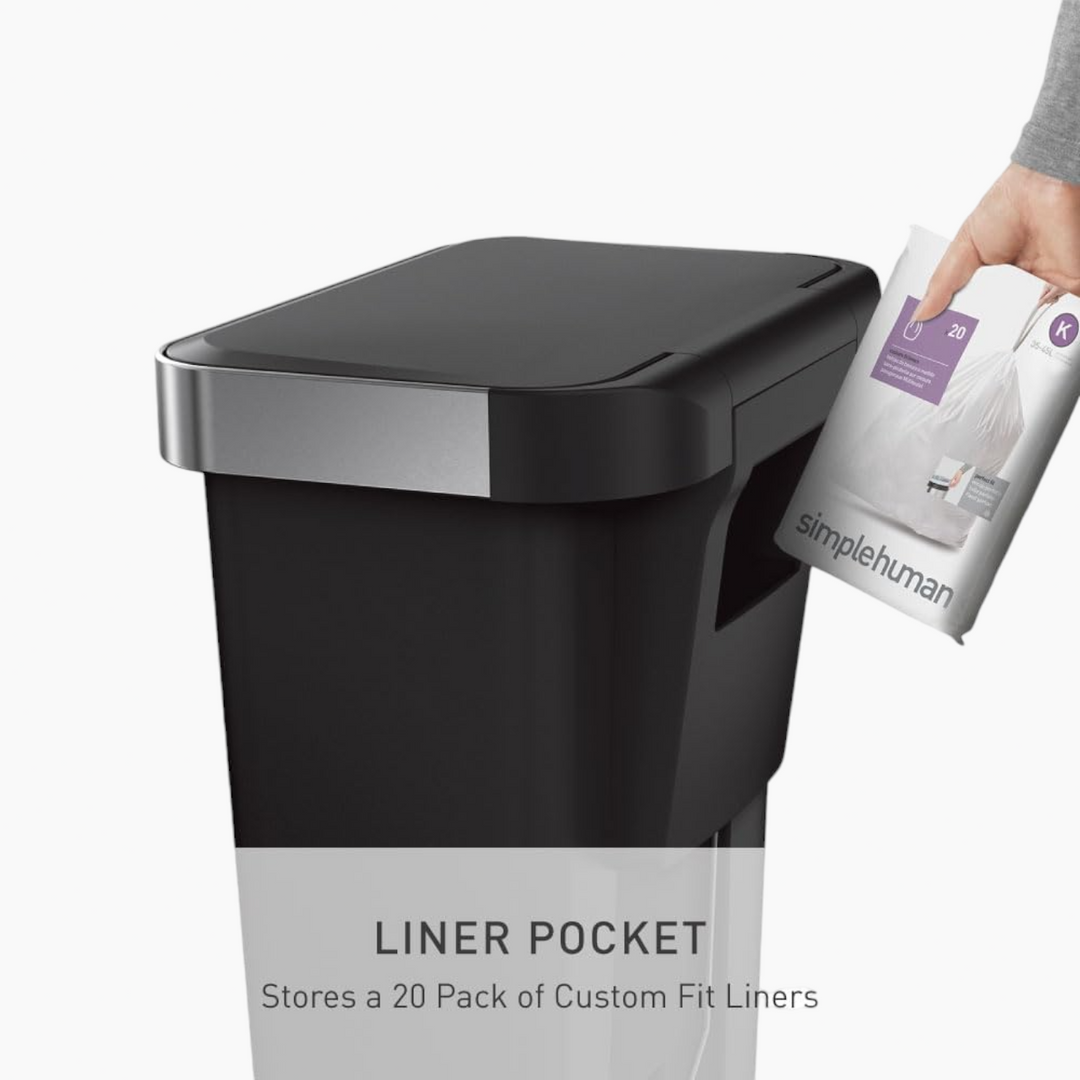 Simplehuman Trim Plastic Bin Trash Can