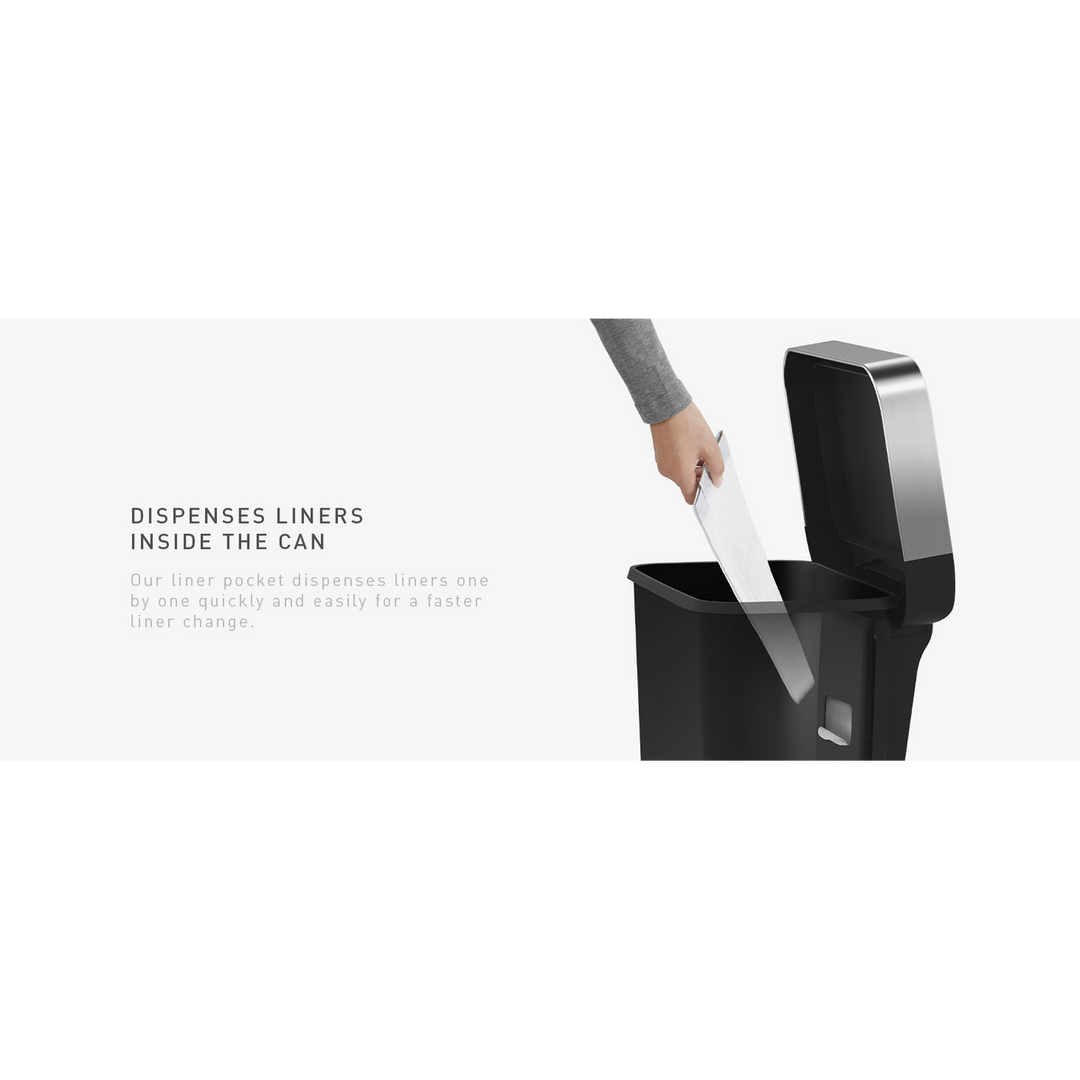 Simplehuman Trim Plastic Bin Trash Can