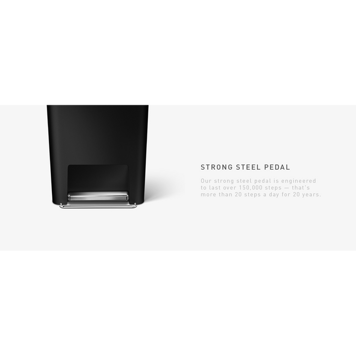 Simplehuman Trim Plastic Bin Trash Can