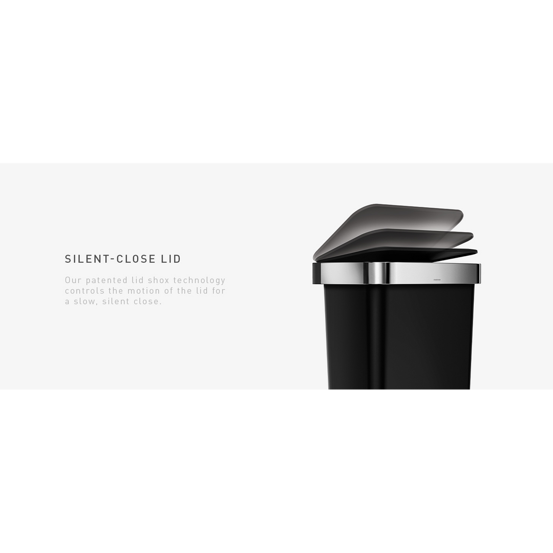 Simplehuman Trim Plastic Bin Trash Can