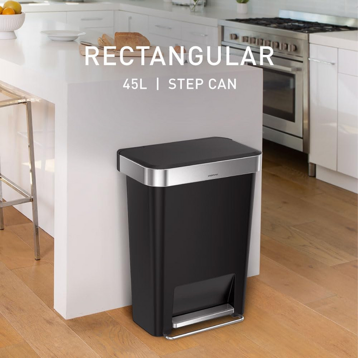 Simplehuman Trim Plastic Bin Trash Can