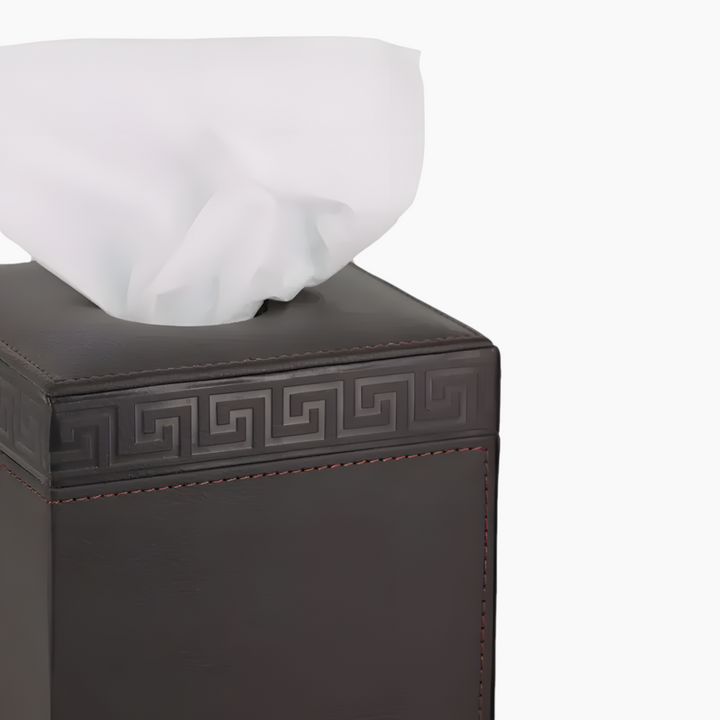 Nova Home Versace Square Leather Tissue Box
