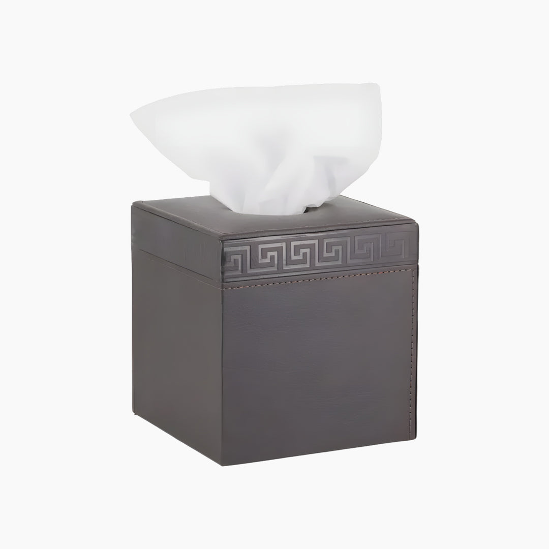 Nova Home Versace Square Leather Tissue Box
