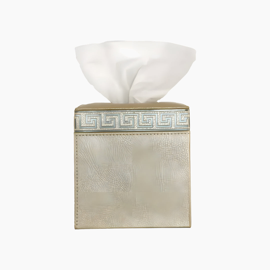 Nova Home Versace Square Leather Tissue Box