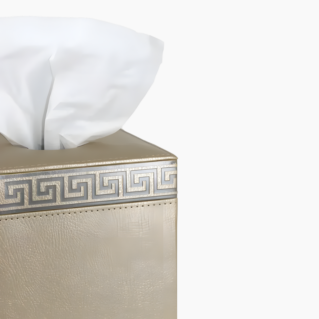 Nova Home Versace Square Leather Tissue Box
