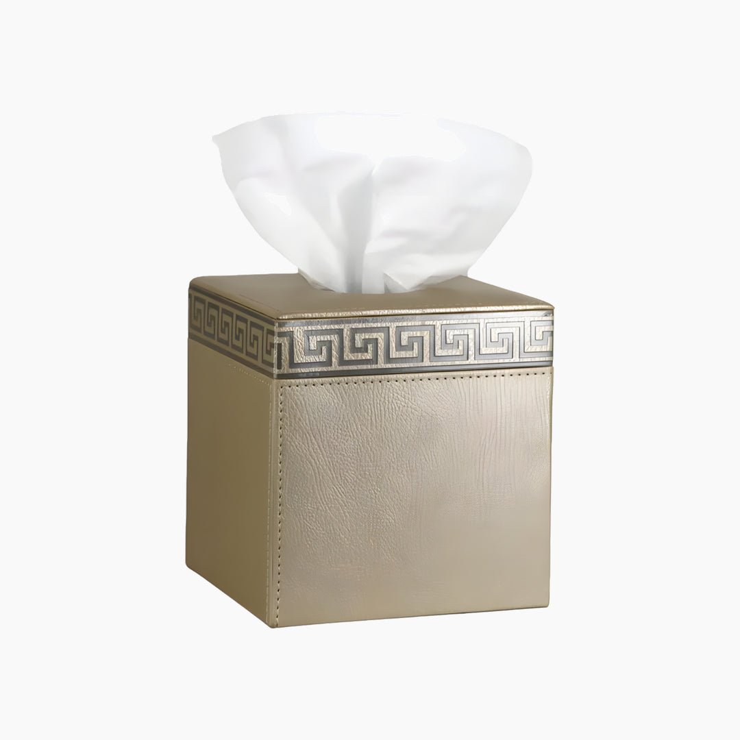 Nova Home Versace Square Leather Tissue Box