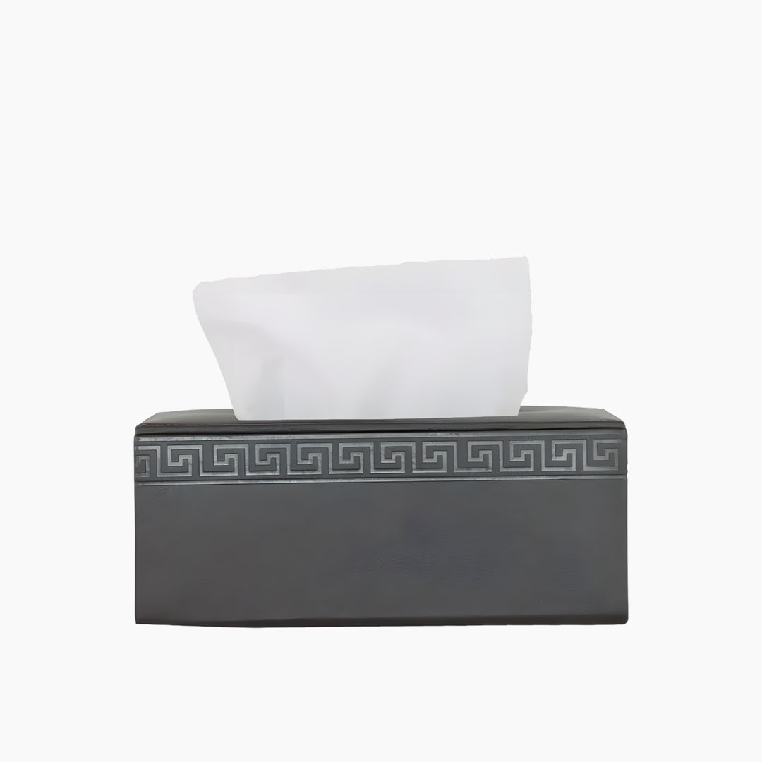 Nova Home Versace Rectangular Leather Tissue Box