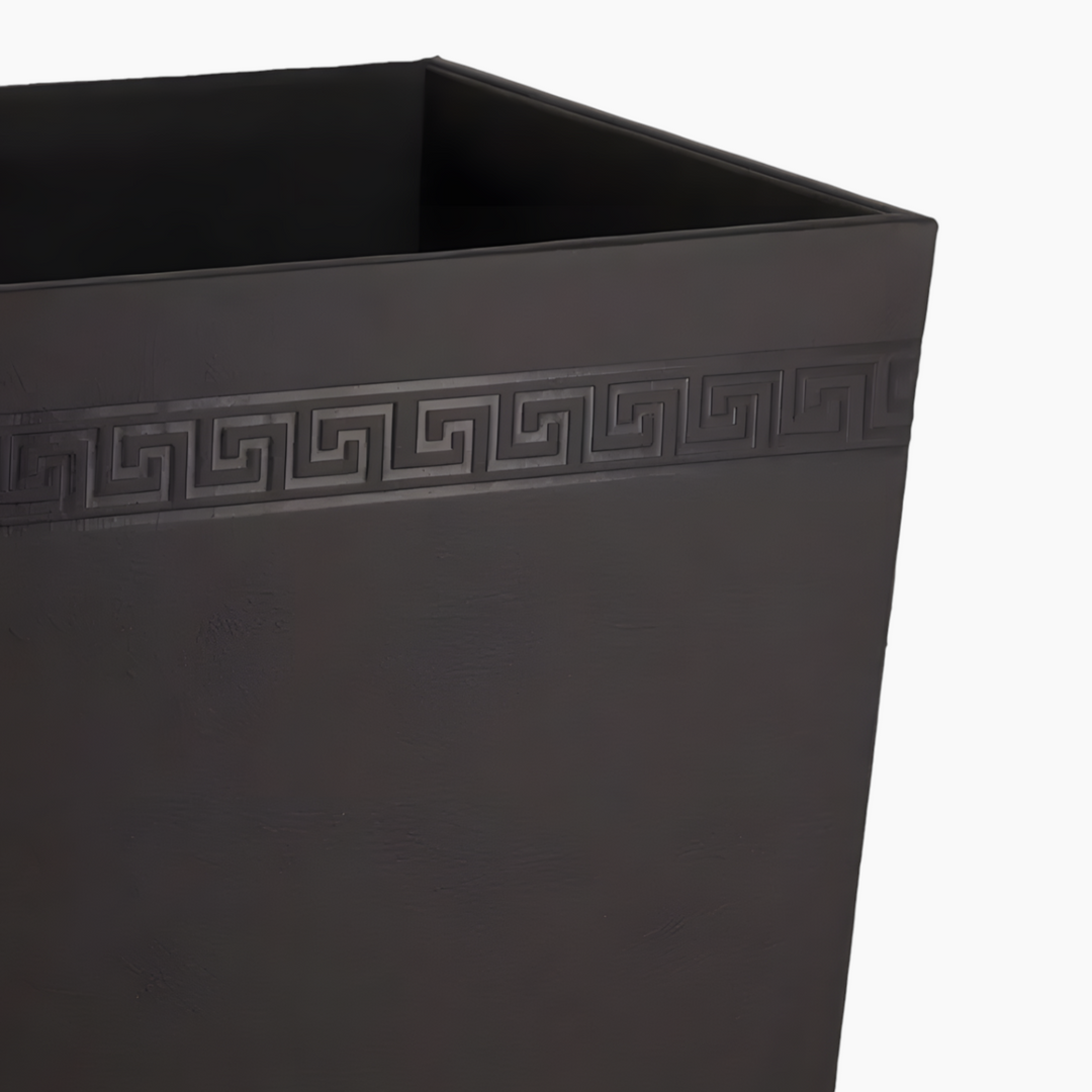 Nova Home Versace Leather Bin Basket Black