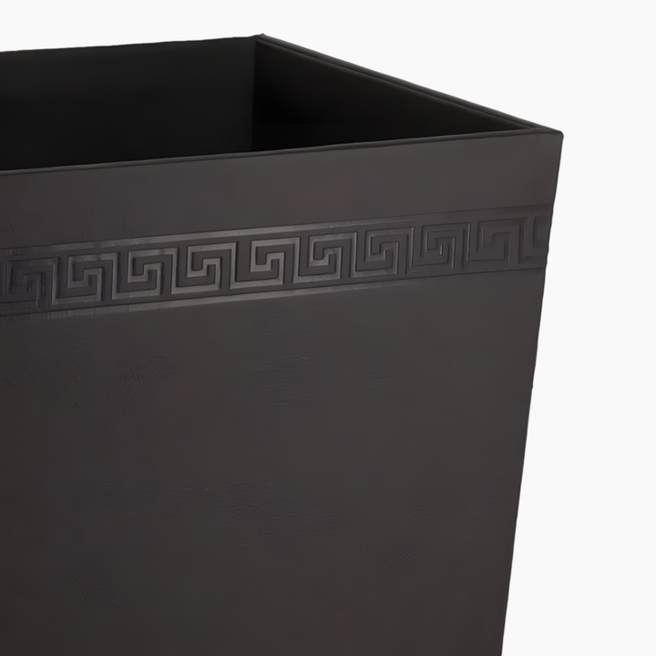 Nova Home Versace Leather Bin Basket Black