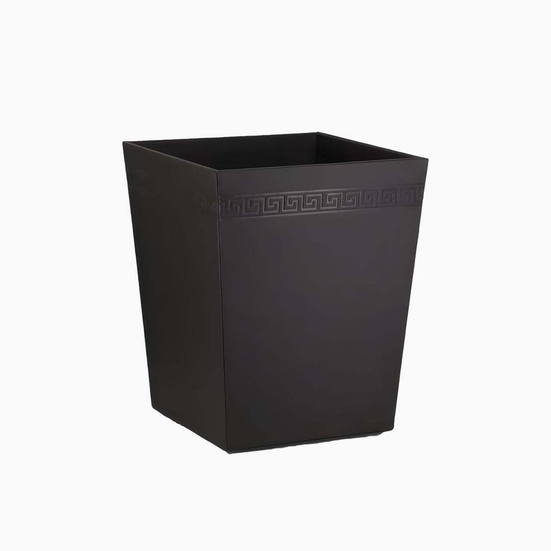 Nova Home Versace Leather Bin Basket Black