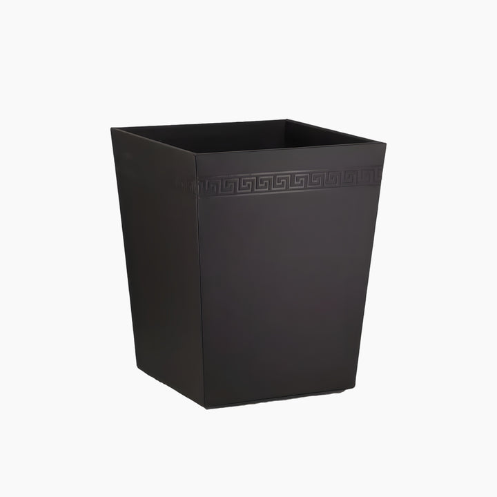 Nova Home Versace Leather Bin Basket Black