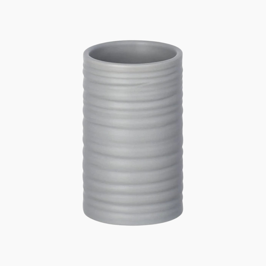 Wenko Mila Grey ceramic tumbler for bathroom essentials