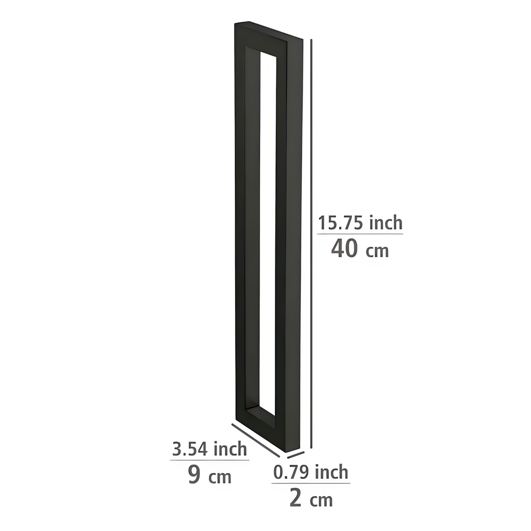 Wenko Reitani matte black metal towel rack