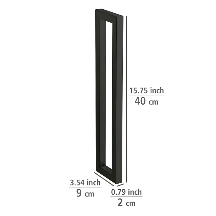 Wenko Reitani matte black metal towel rack
