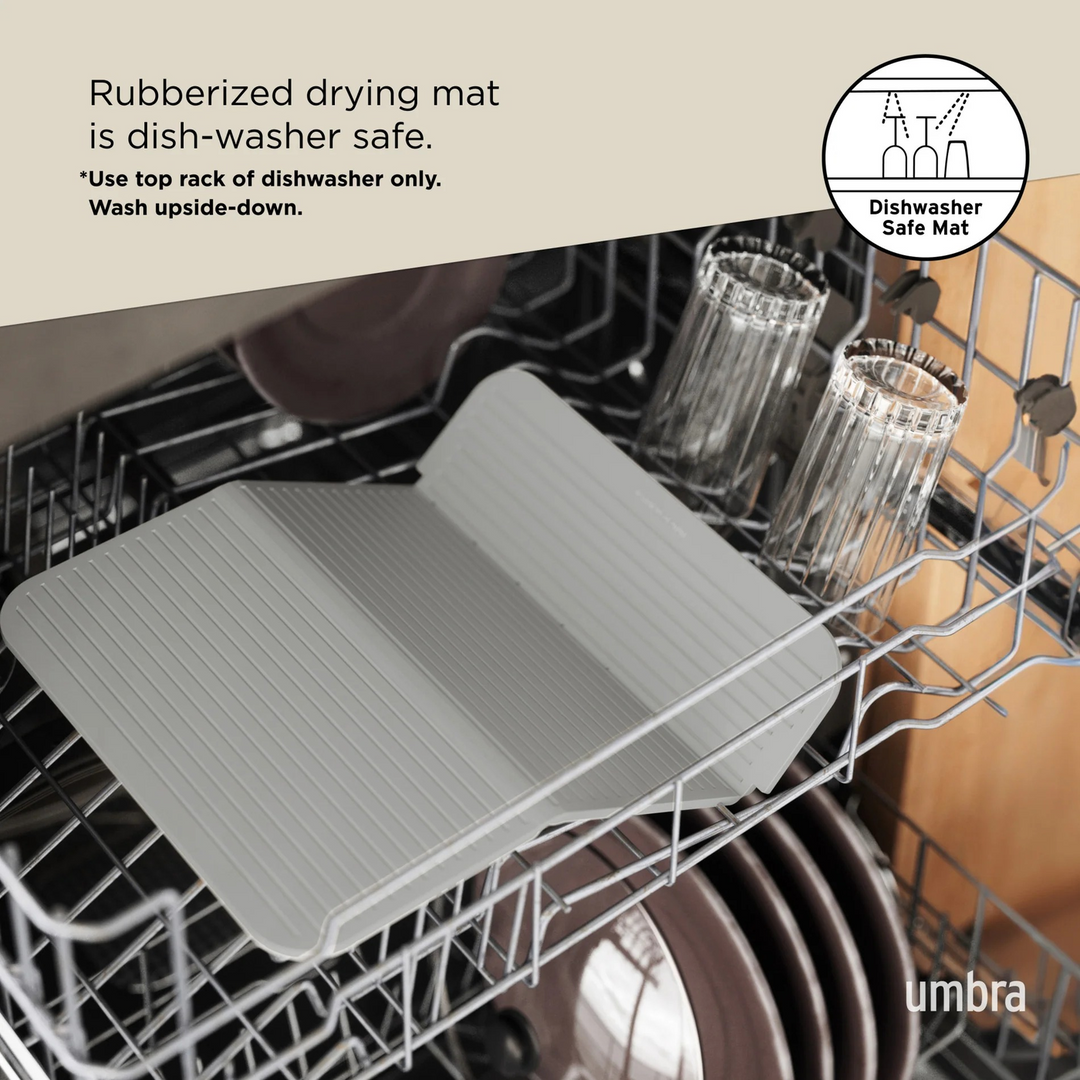 Umbra Sling Plastic Dish Rack in white