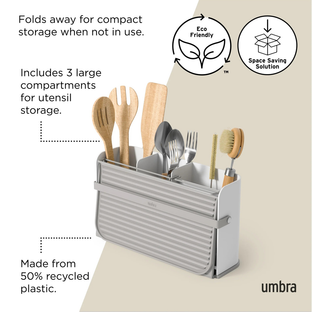 Umbra Sling Plastic Dish Rack in white
