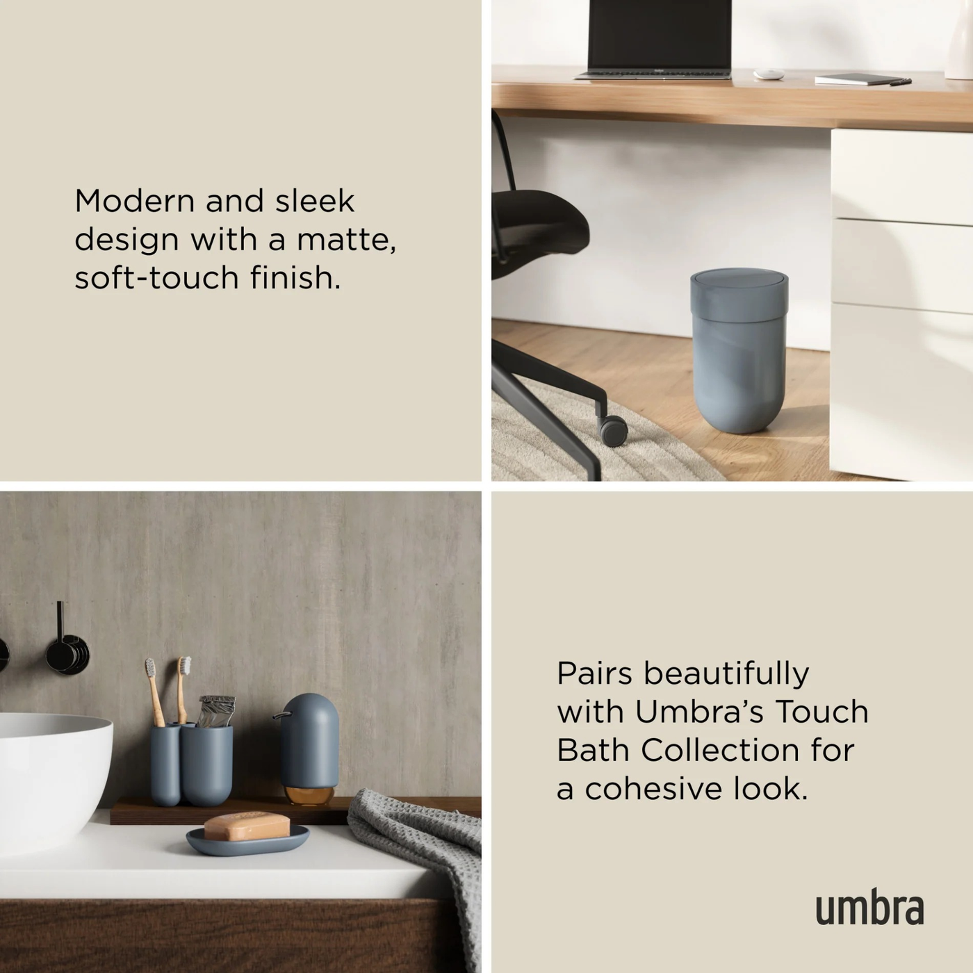 Umbra Touch Plastic Bin Umbra Touch Plastic Bin