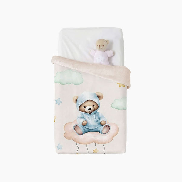 Manterol Baby VIP 537 Velvet Baby Blanket 110x140 Cm Beige