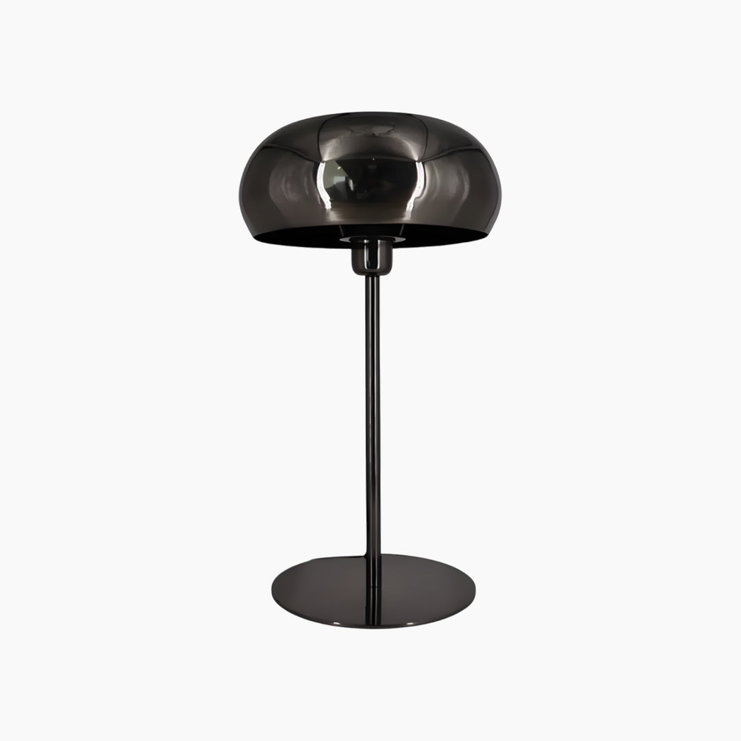 Weva Lume Table Lamp 46 cm black metal with glossy nickel-plated finish
