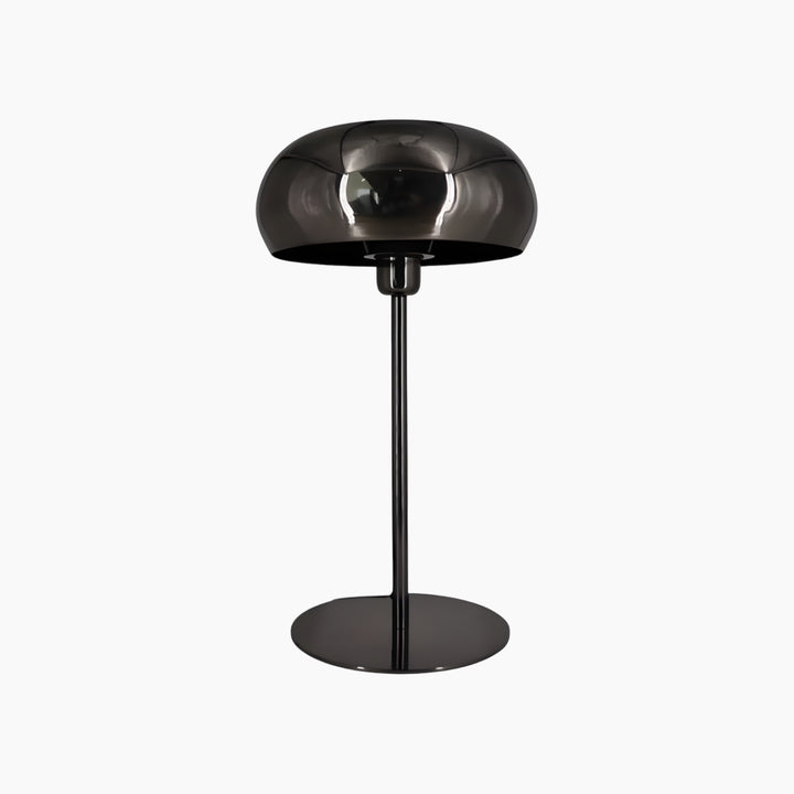 Weva Lume Table Lamp 46 cm black metal with glossy nickel-plated finish