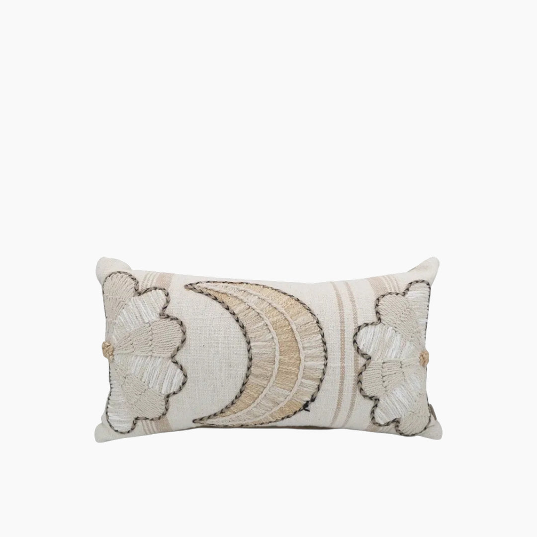 Nova Home Selene Embroidered Cushion Cover Beige 30x50 cm