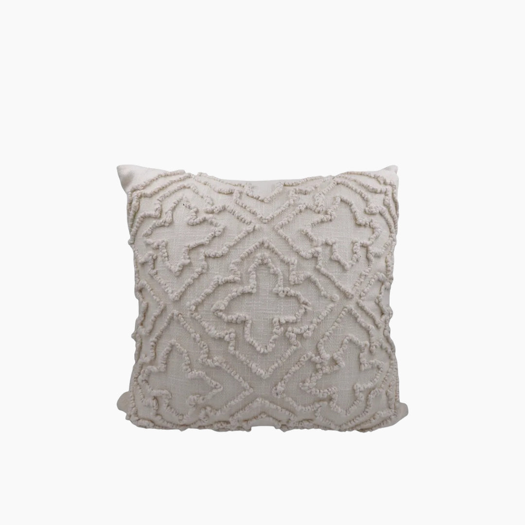 Nova Home Morada Embroidered Cushion Cover 50x50 cm Ivory