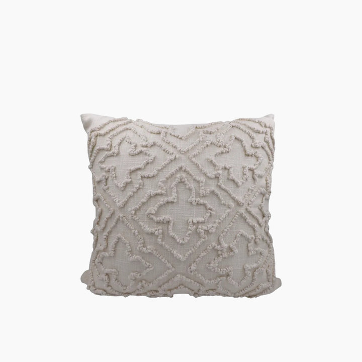 Nova Home Morada Embroidered Cushion Cover 50x50 cm Ivory