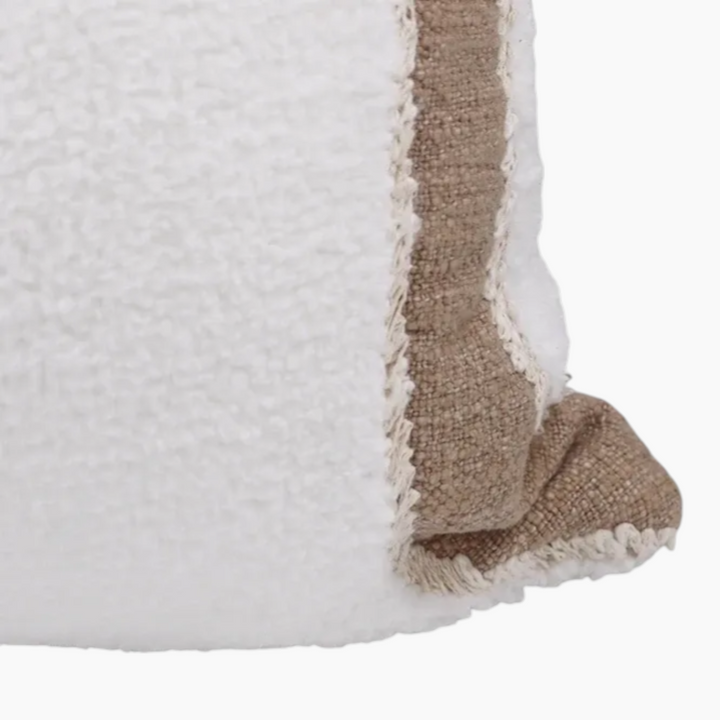 Nova Home Meander Embroidered Cushion Cover Beige 50x50 cm