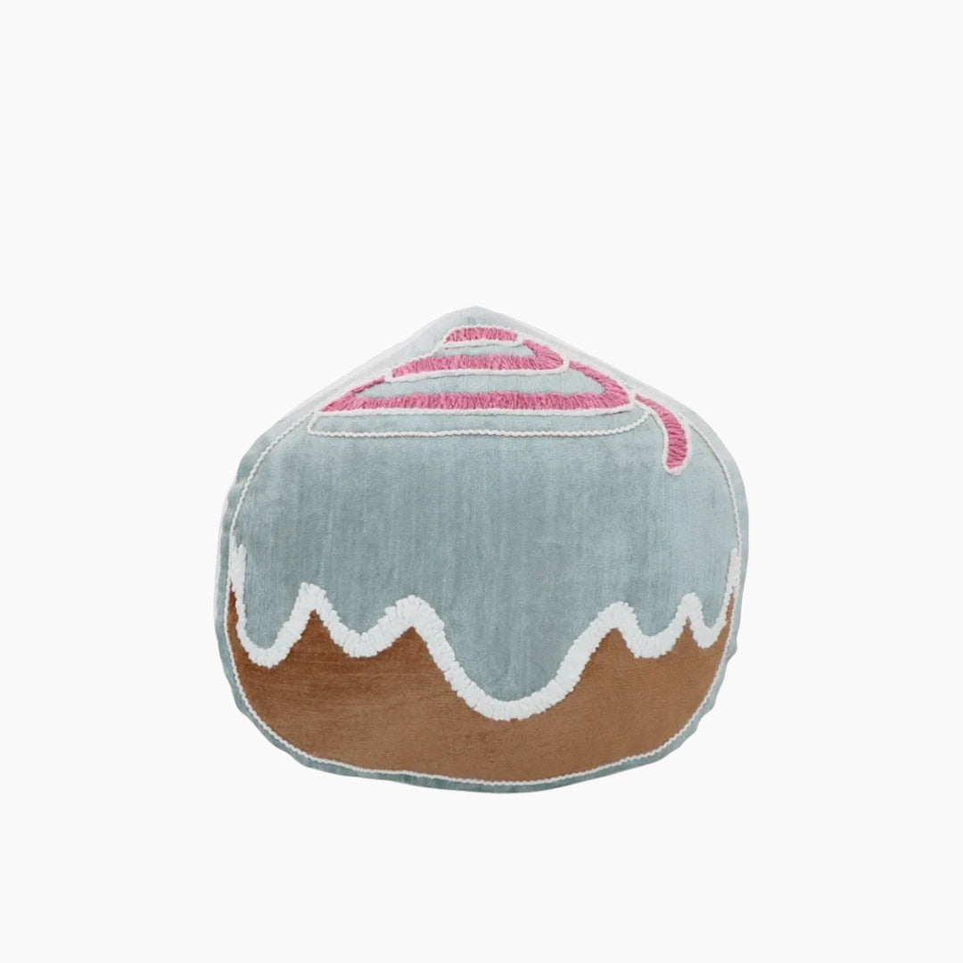Nova Home Glaze Embroidered Filled Cushion Multicolor Cupcake