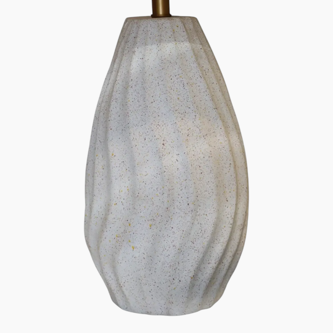 Weva Flute Table Lamp in patina finish