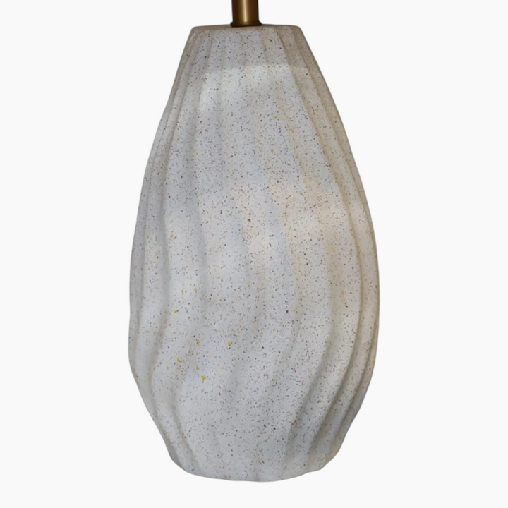 Weva Flute Table Lamp in patina finish
