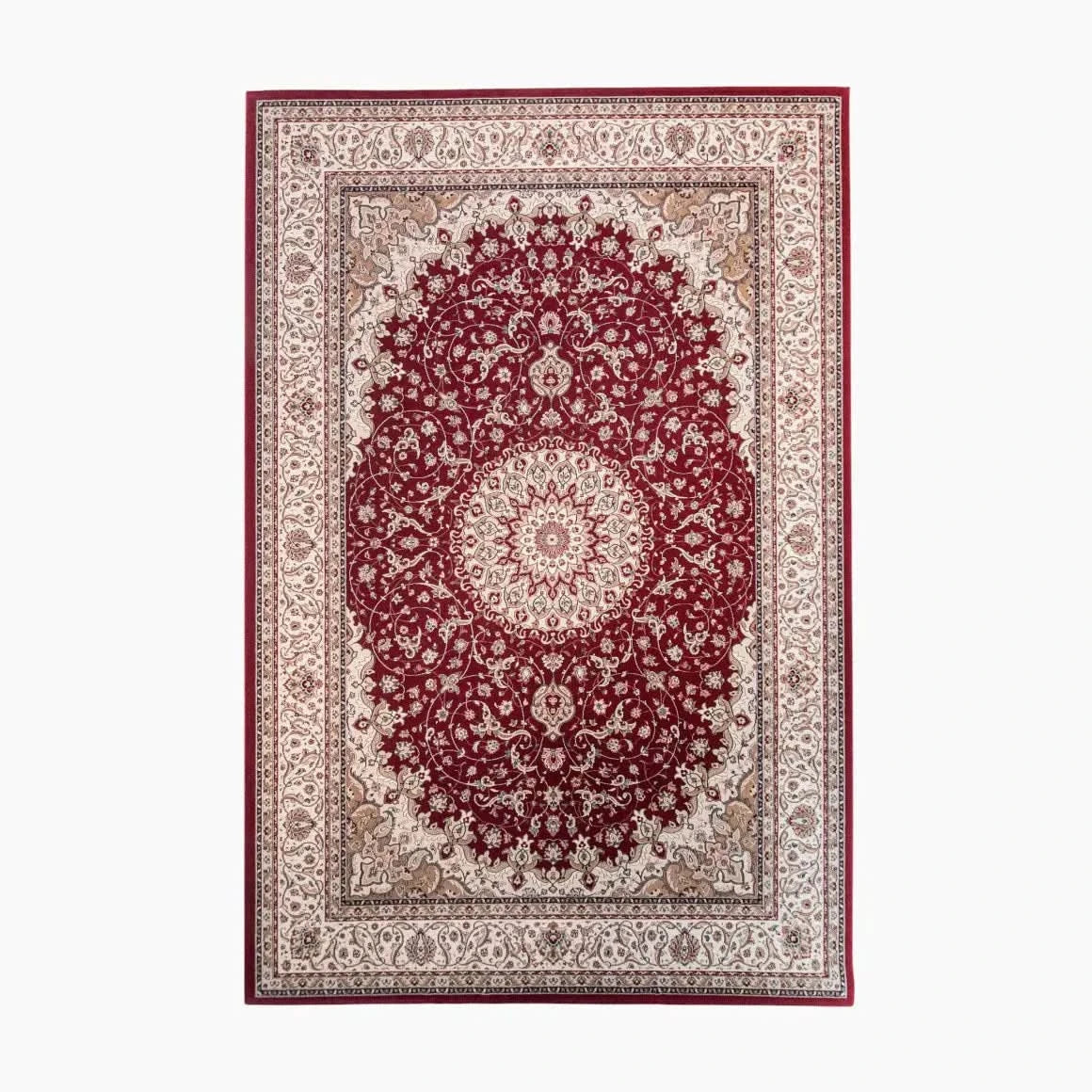 Spazio Home Classic Red Medallion Carpet Spazio Home Classic Red Medallion Carpet