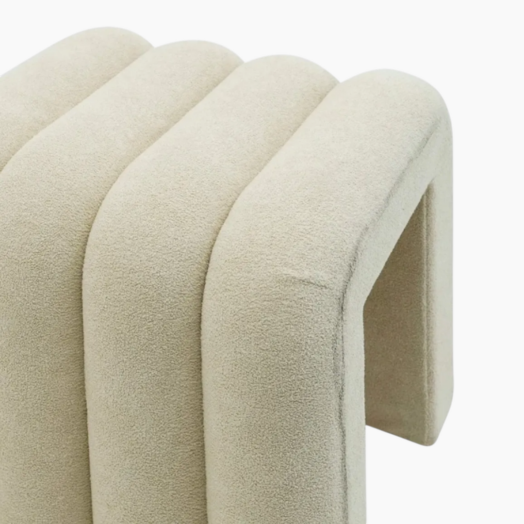 23799WevaArchiTerryChanneledStool_Bench_Small_Beige_8 - HUNA