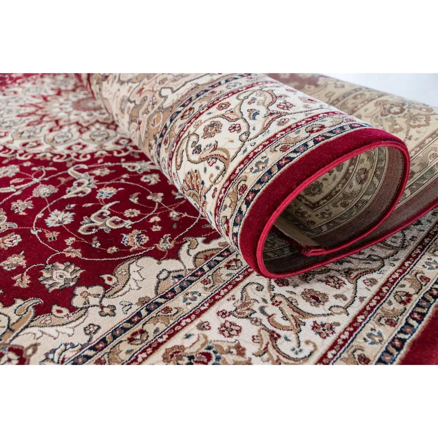 Spazio Home Classic Red Medallion Carpet Spazio Home Classic Red Medallion Carpet