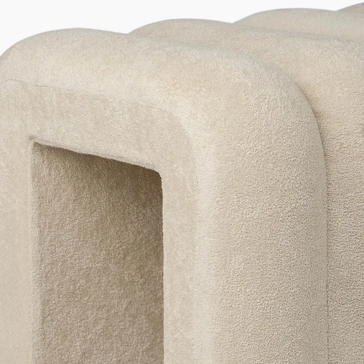 23801WevaArchiTerryChanneledStool_Bench_Large_Beige_1 - HUNA