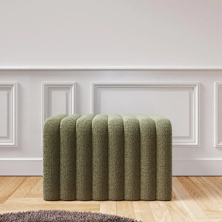 23802WevaArchiTerryChanneledStool_Bench_Large_Brown_framed - HUNA