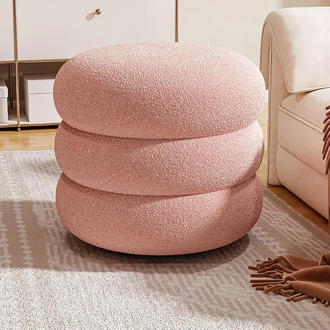 Weva Ploom Teddy Round Storage Stool