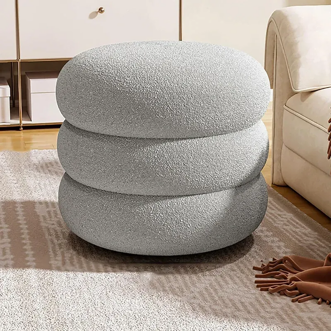 Weva Ploom Teddy Round Storage Stool