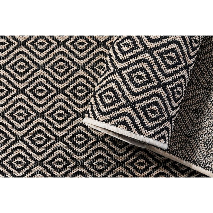 Spazio Home Diamond Grid Monochrome Rug - HUNA