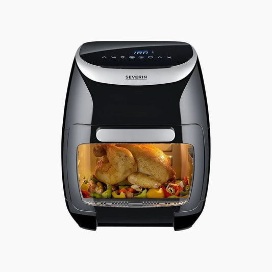 Severin Multi Air Fryer – 11 Qt, Stainless Bowl, Black/Silver
