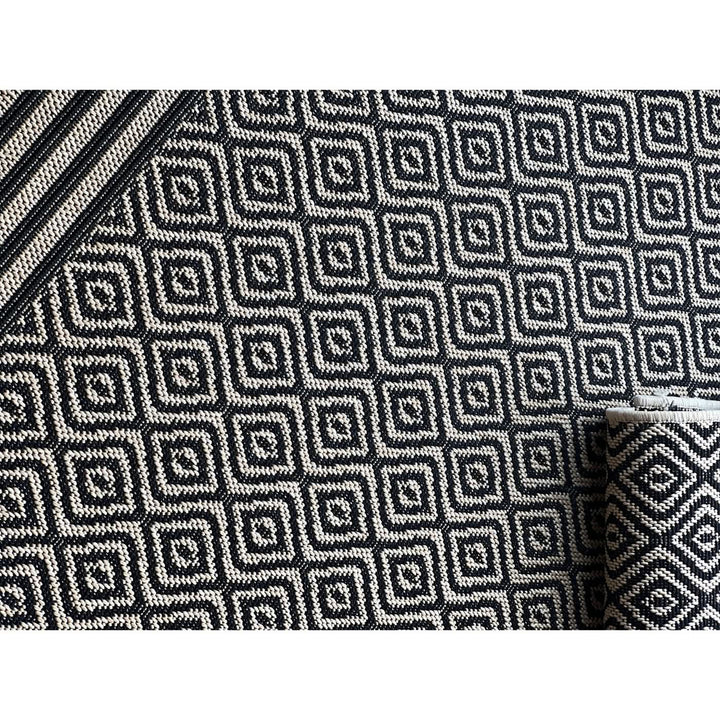 Spazio Home Diamond Grid Monochrome Rug - HUNA