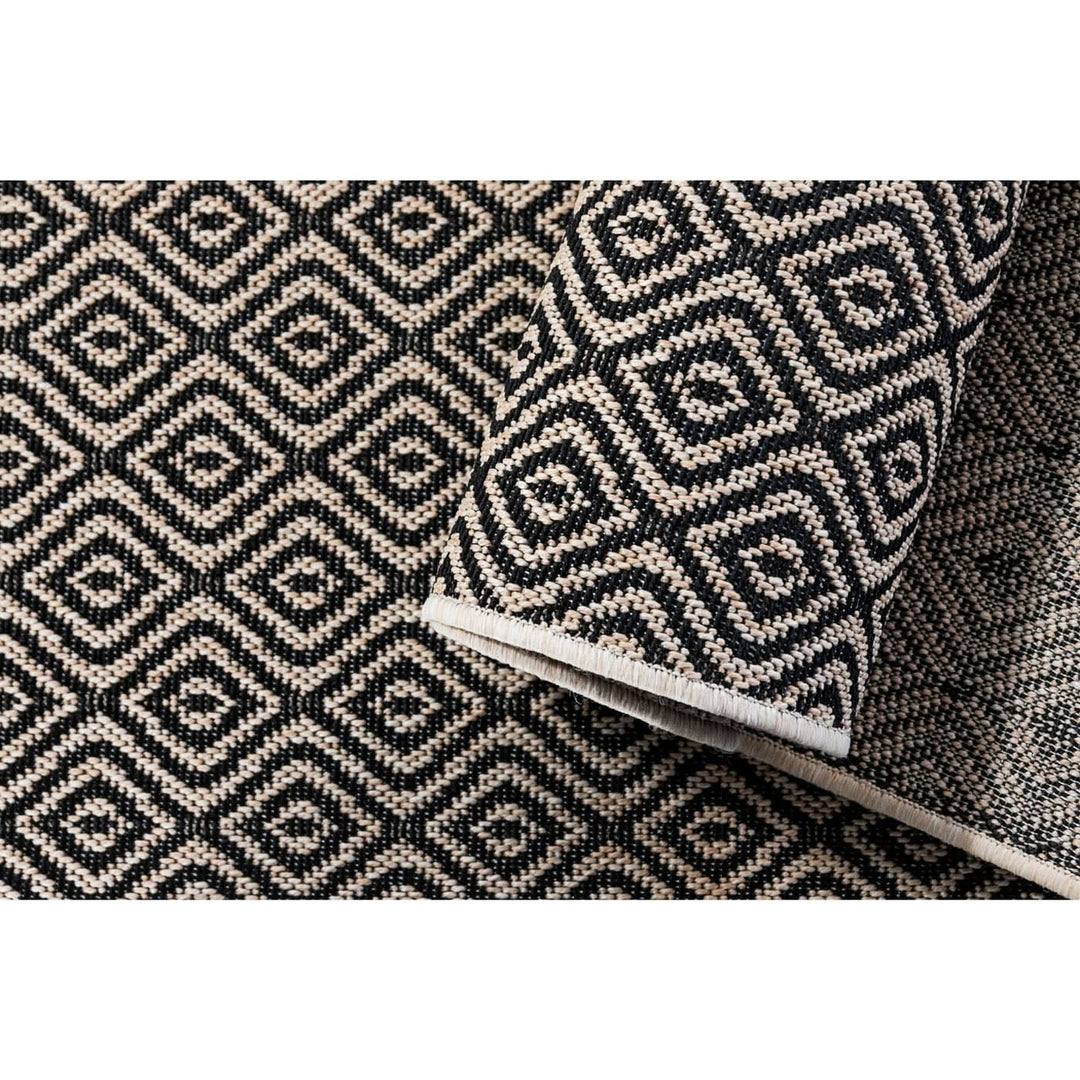 Spazio Home Diamond Grid Monochrome Rug - HUNA