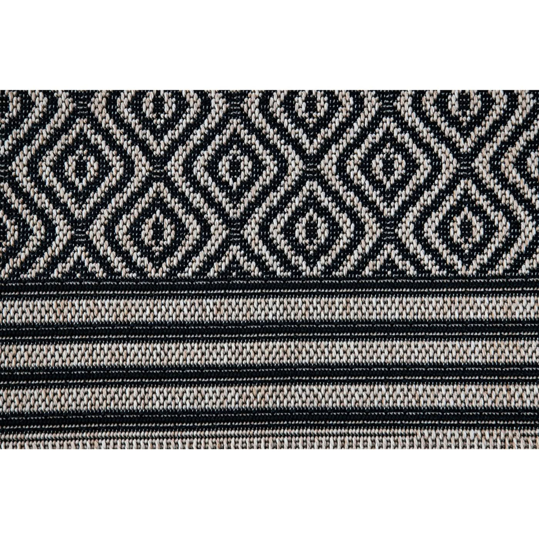 Spazio Home Diamond Grid Monochrome Rug - HUNA